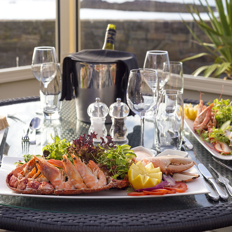 Cobo Bay restaurant special offers.