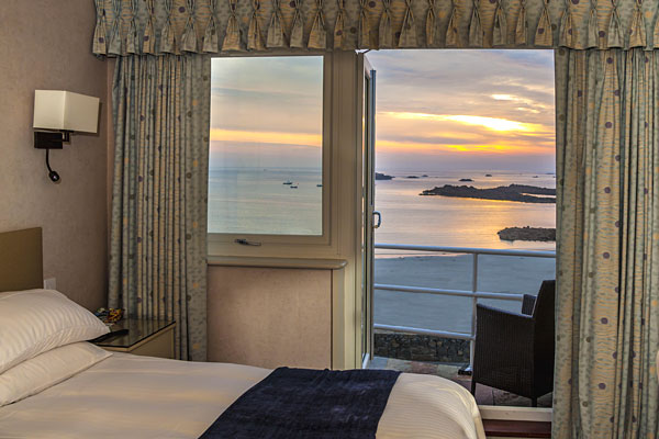 Seaview and balcony room.