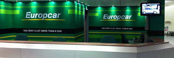Europcar car rental.